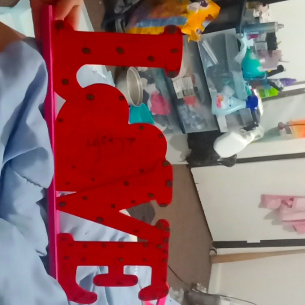 Wooden "Love" plaque